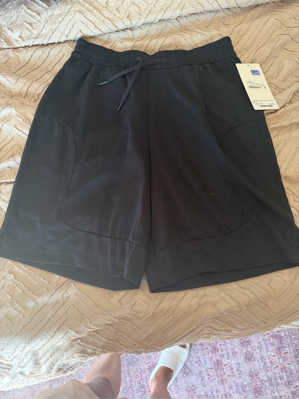 Lululemon SLNSH Black Athletic Shorts men’s medium 9” NWT - Picture 5 of 5